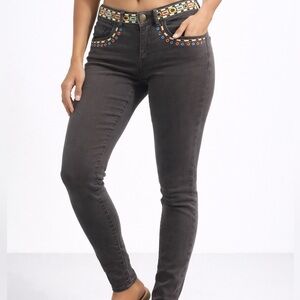 Scotch & Soda Embroidered Pants 24/32 skinny